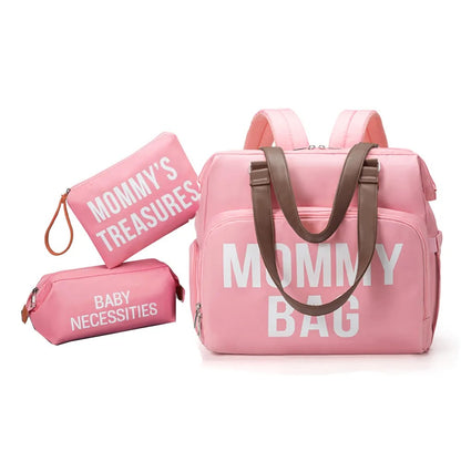 Sac à Langer à Dos Isotherme Bébé Multifonction mommy bag rose