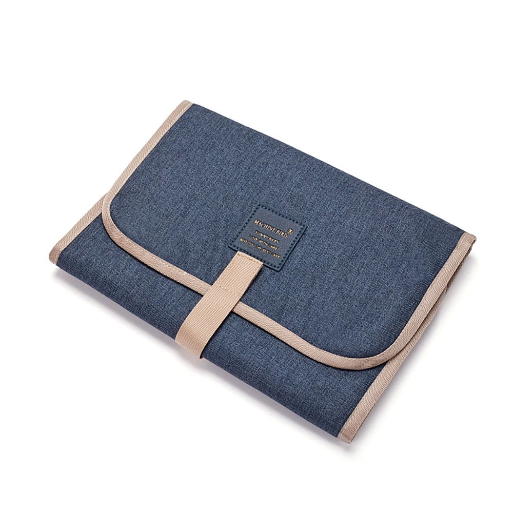 Tapis à langer nomade bleu