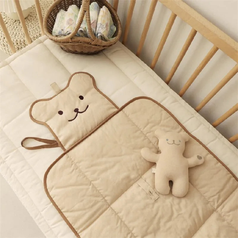 tapis à langer nomade déplié