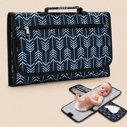 Tapis à Langer Nomade Ouverture 1 Main Imperméable | Langou™