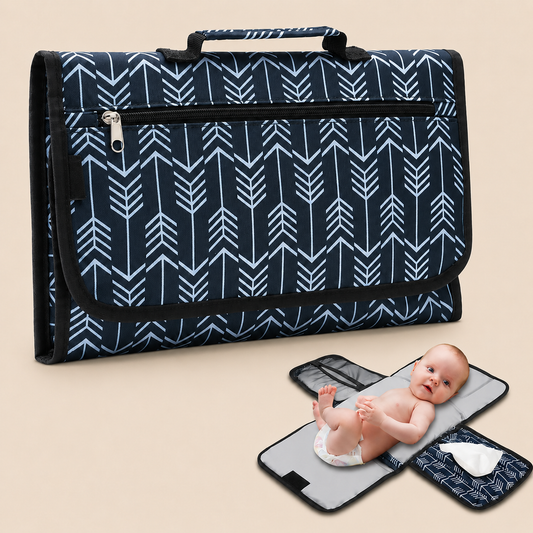 Tapis à Langer Nomade Ouverture 1 Main Imperméable | Langou™