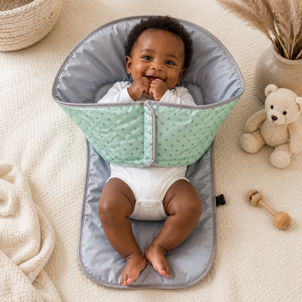 Tapis à Langer Portable Imperméable Rabats Latéraux | Cocozip™