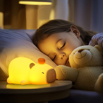 veilleuse capybara enfant qui dort autonomie 56h