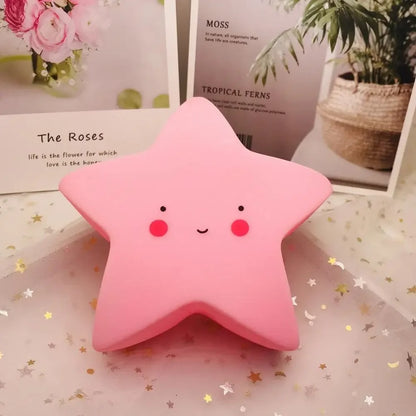 veilleuse étoile Starou coloris rose chambre bébé