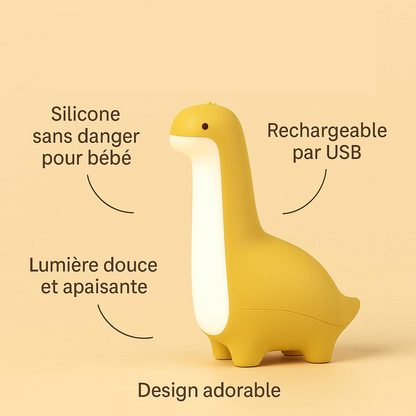 veilleuse dinosaure Dinomi vue chambre nuit