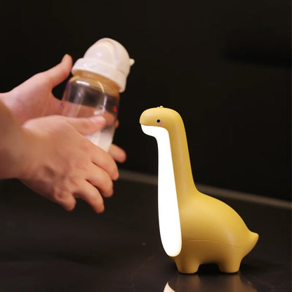 veilleuse dinosaure Dinomi 3 coloris bleu vert jaune