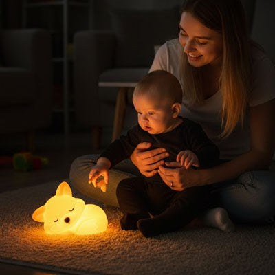 Veilleuse Bébé LED Renard Rechargeable  Rouky™ chambre