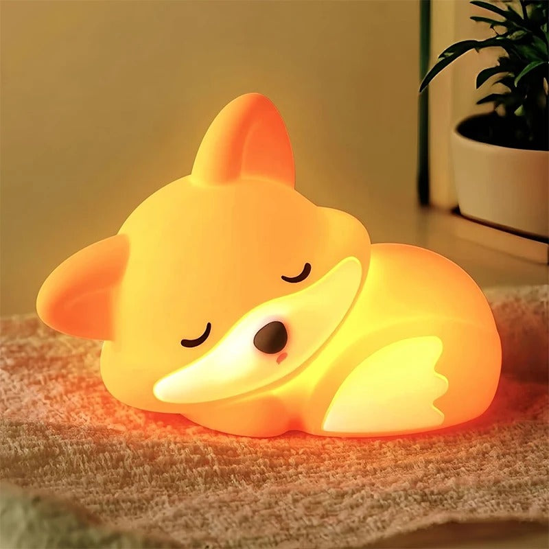 Veilleuse Bébé LED Renard Rechargeable  Rouky™ face