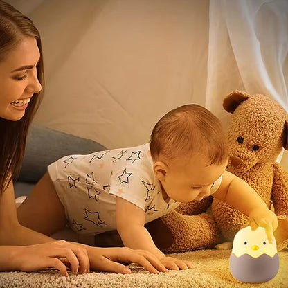 veilleuse poussin Poussy avec bébé nuit rassurante