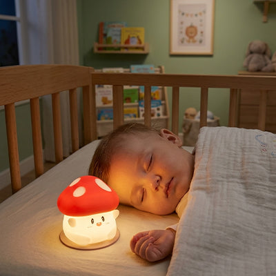veilleuse champignon bébé led rechargeable bébé
