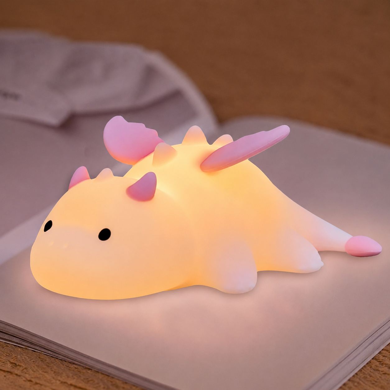 Veilleuse Dinosaure Bébé 7 Couleurs Silicone | Lumidrak™