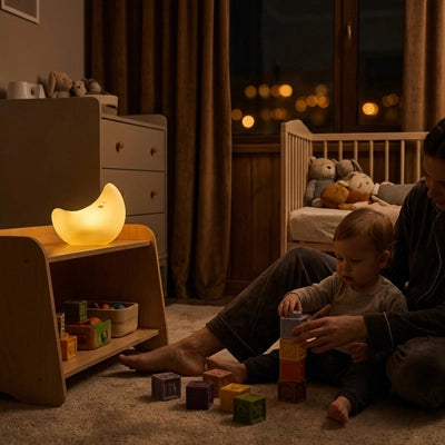 Veilleuse Lune Bébé LED chambre bébé jeu