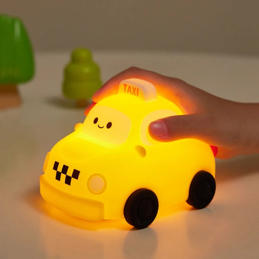 veilleuse voiture Rouly taxi silicone LED chambre bébé