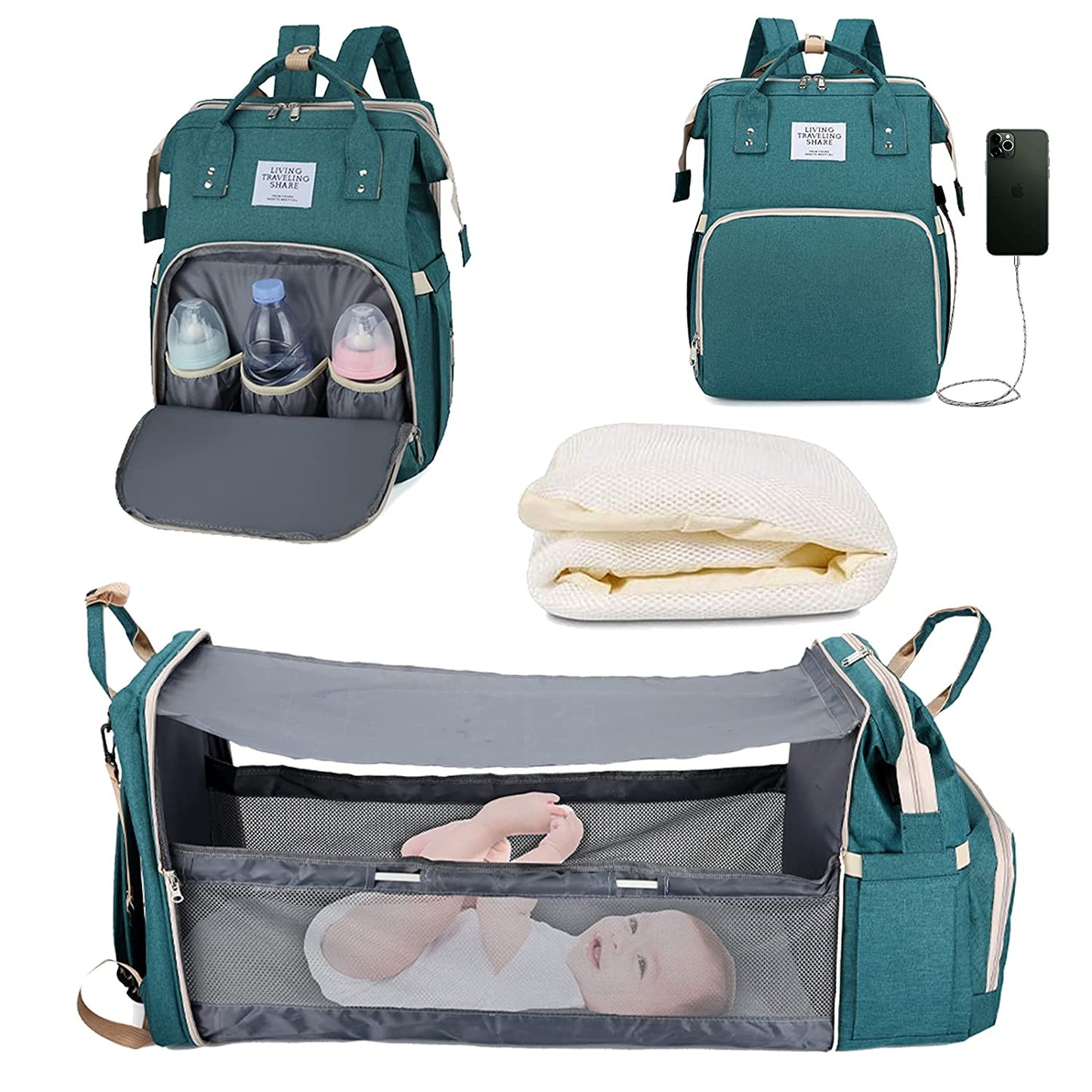 Sac à langer portatif | Berceau de voyage BabyNappy™ - Tendre Boutchou